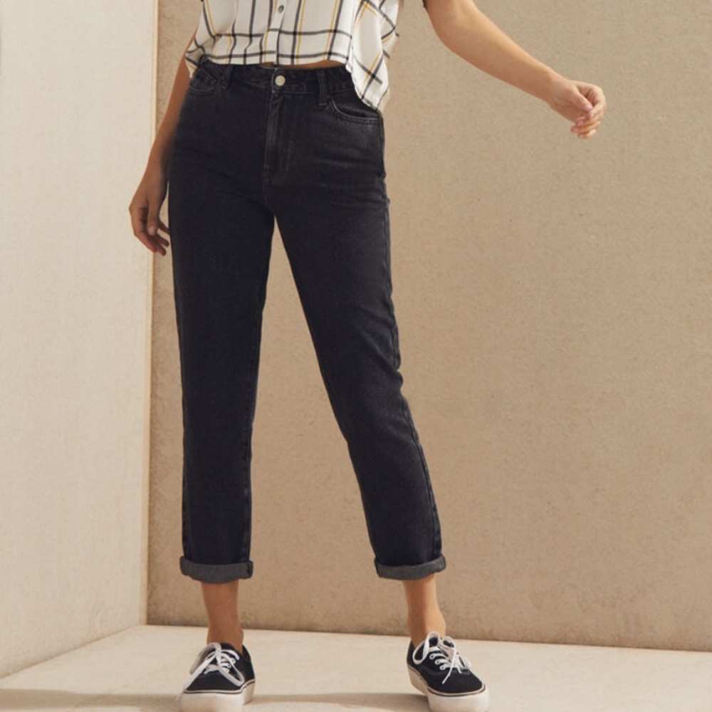 Light Black Pacsun Mom Jeans